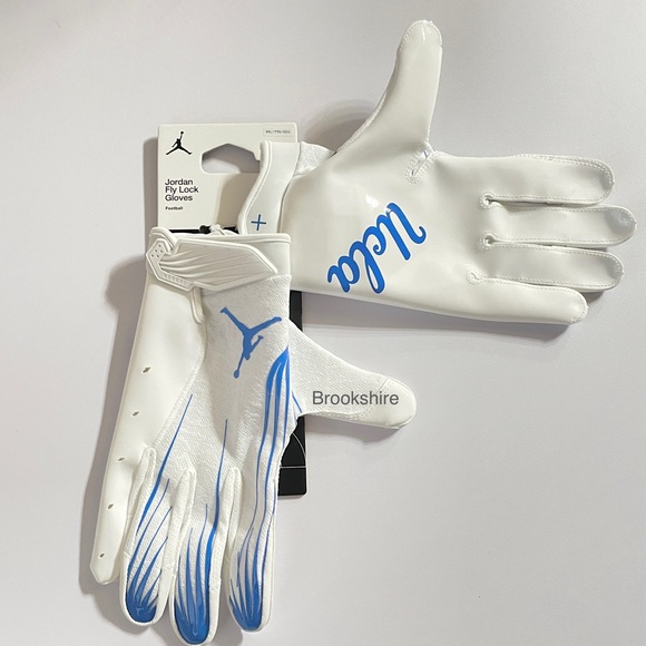 Nike Jordan UCLA Bruins Fly Lock Football Gloves Size 2XL - Picture 1 of 4